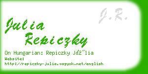 julia repiczky business card